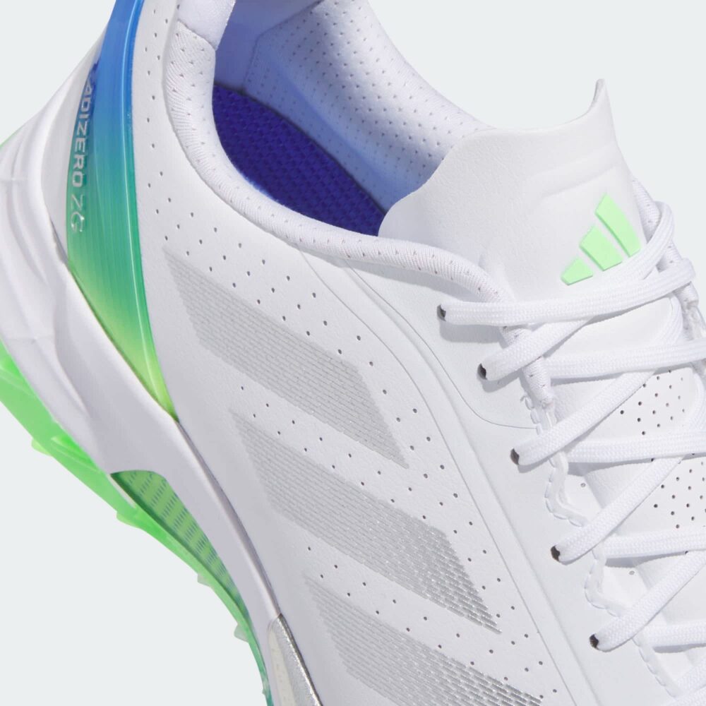 Adidas Adizero ZG Spikeless Shoes - Cloud White / Silver Metallic / Lime Burst - Image 7