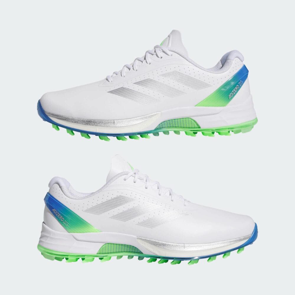 Adidas Adizero ZG Spikeless Shoes - Cloud White / Silver Metallic / Lime Burst - Image 9