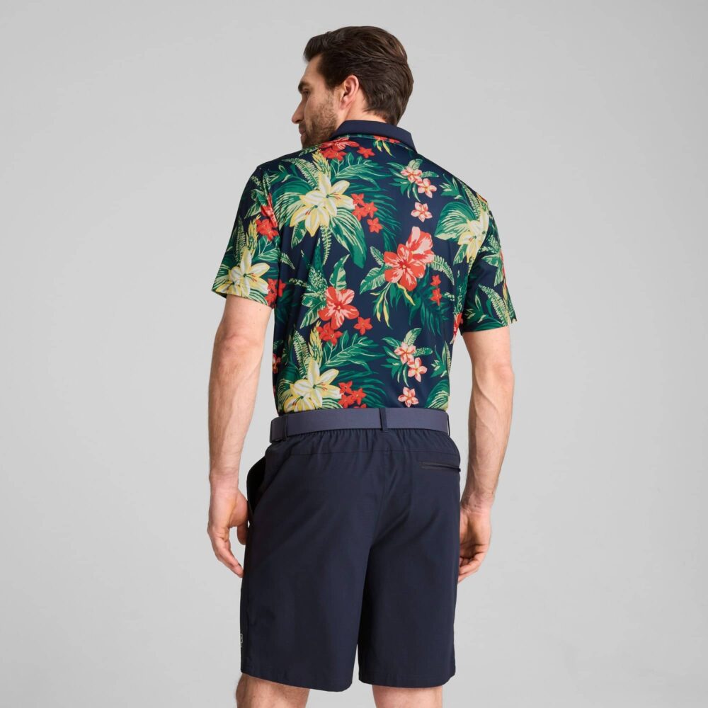 Puma x PTC Floral Polo - Deep Navy - Image 4