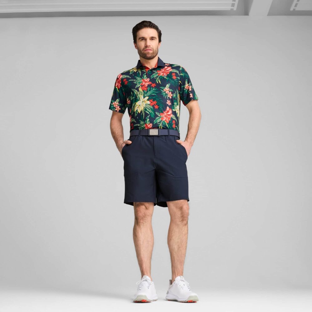 Puma x PTC Floral Polo - Deep Navy - Image 5