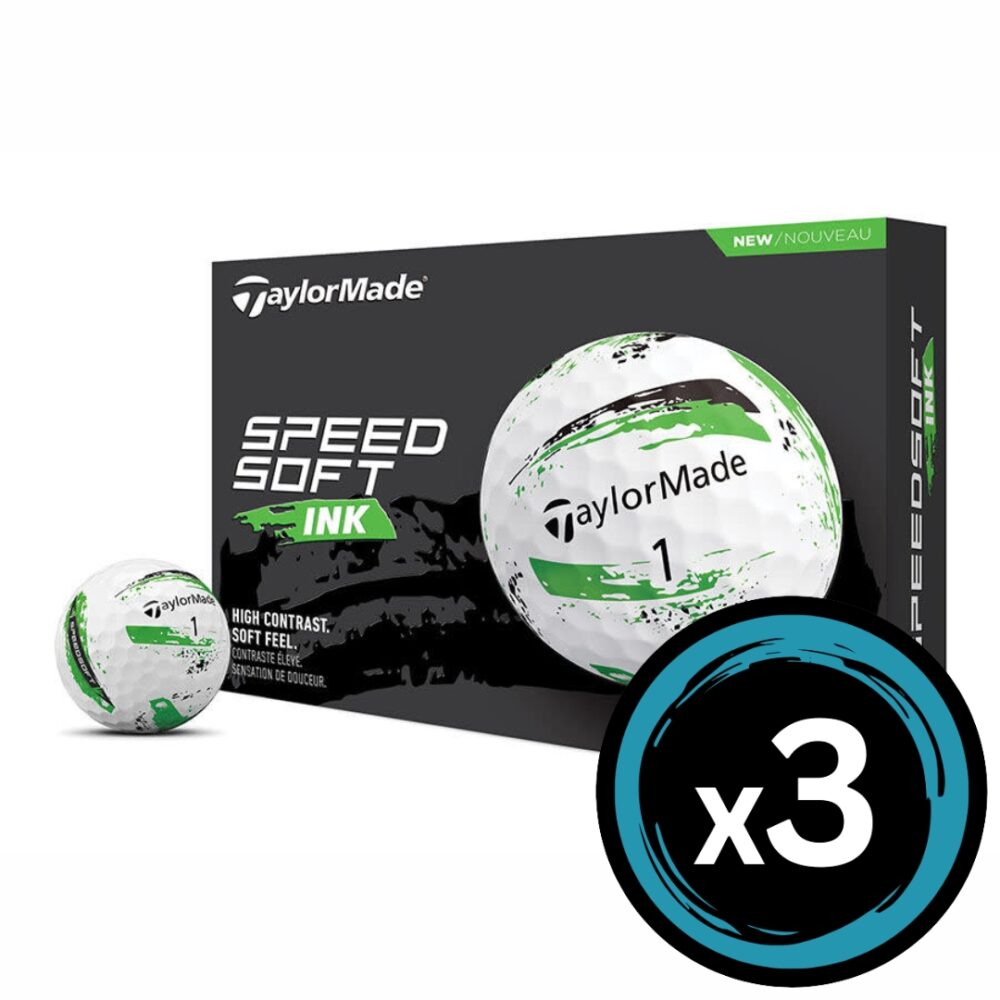 Taylormade Speed Soft Ink - Green 3 Pack