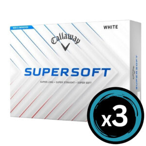 Callaway 25 Supersoft - White 3 Pack