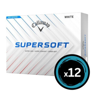 Callaway 25 Supersoft - White 12 Pack
