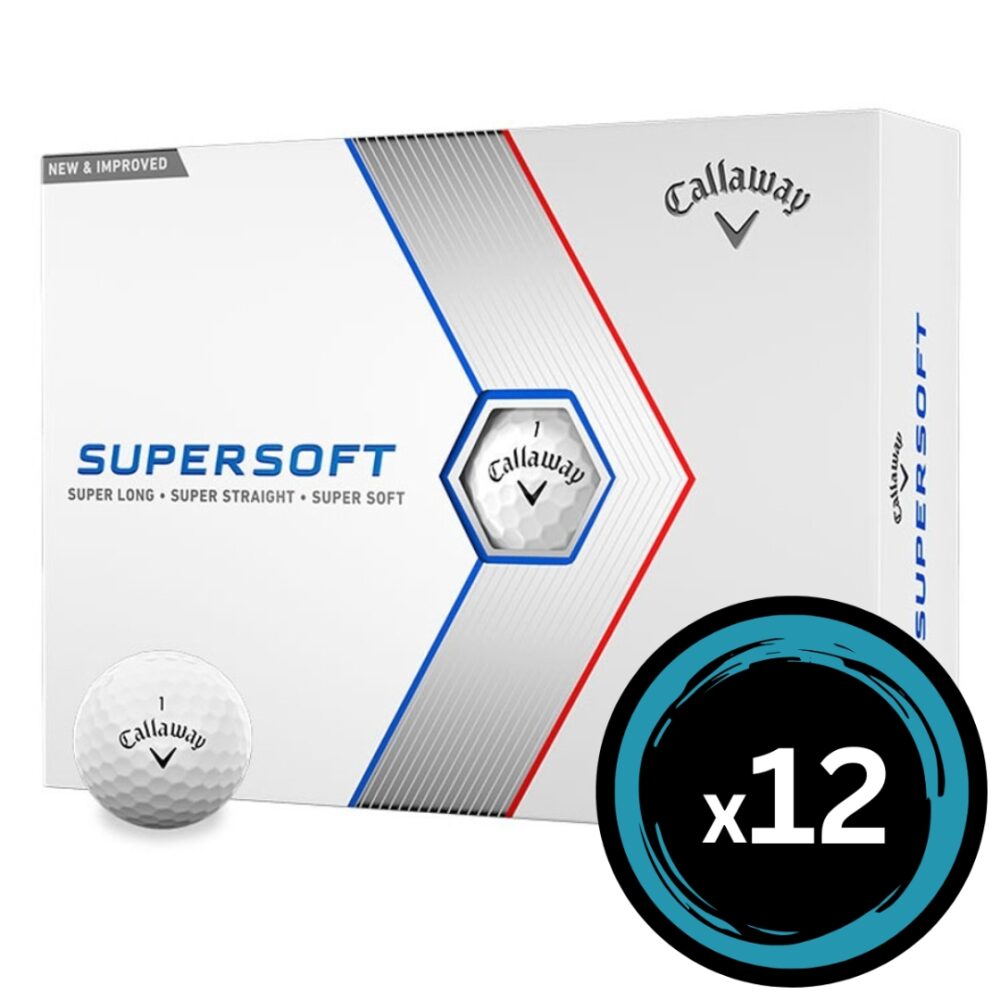 Callaway 23 Supersoft - White 12 Pack