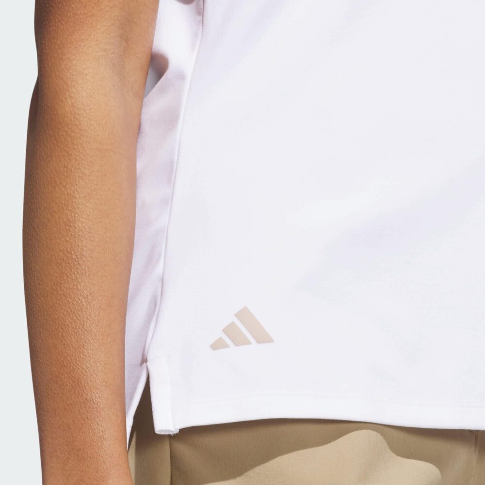 Adidas Women's Ultimate365 Gingham Short Sleeve Polo - White - Image 5