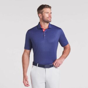 Puma MATTR Tile Polo - Blue Crystal / Deep Navy