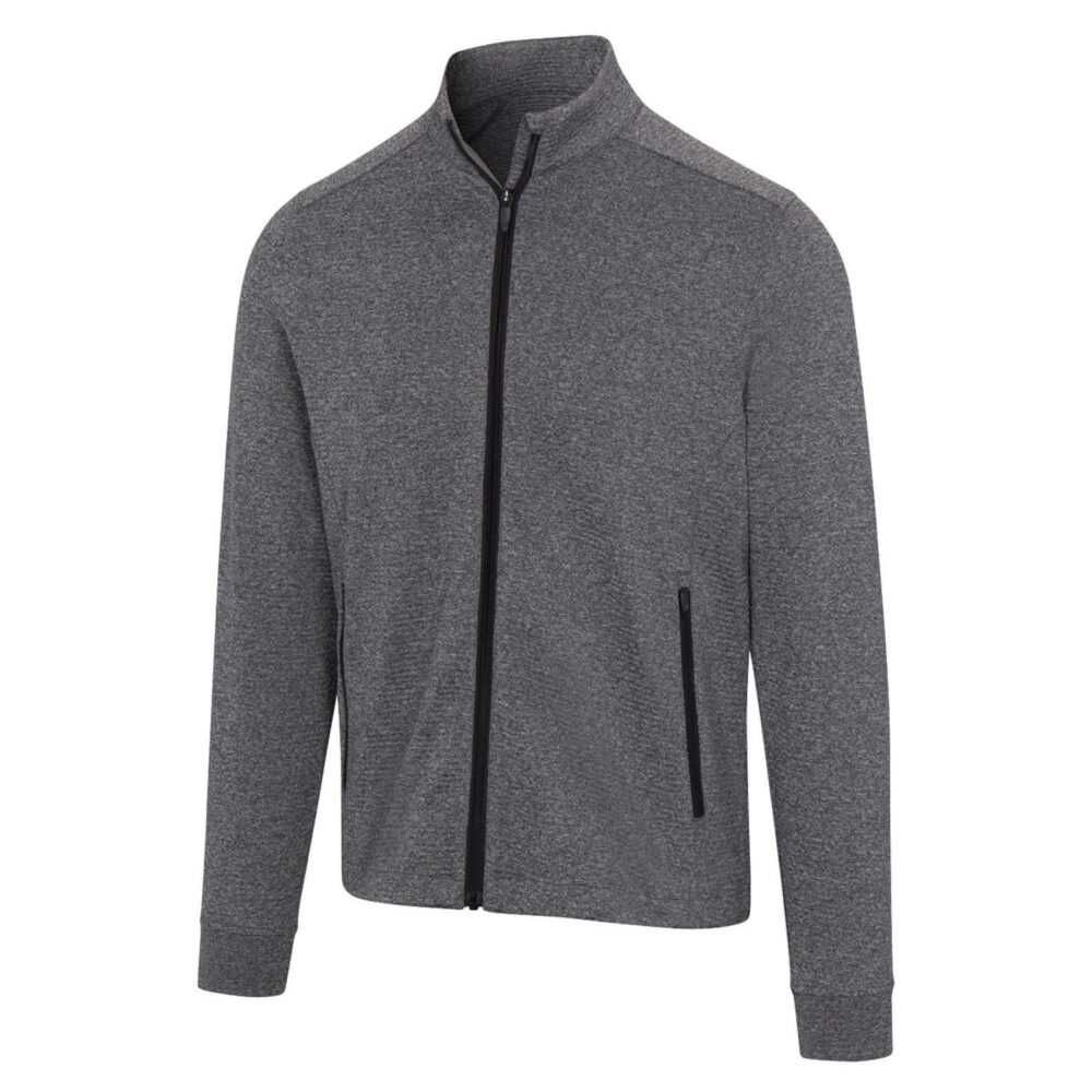 Greg Norman Match Play Full Zip Jacket - Black Heather