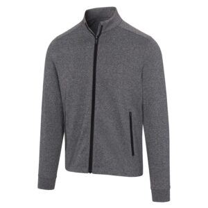 Greg Norman Match Play Full Zip Jacket - Black Heather