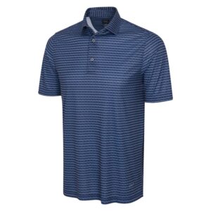 Greg Norman Microlux ML75 Stripe Polo - Navy