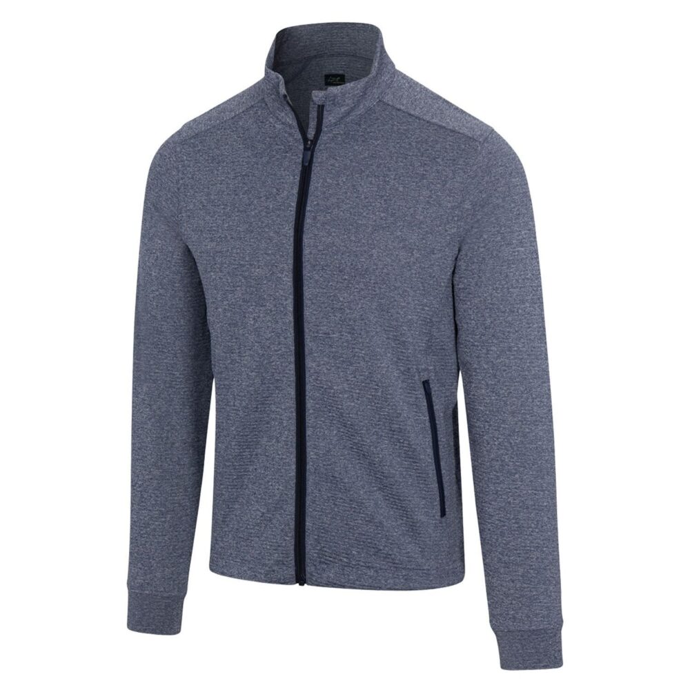 Greg Norman Match Play Full Zip Jacket - Navy Heather
