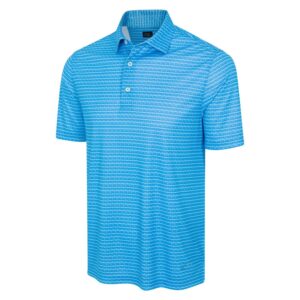 Greg Norman Microlux ML75 Stripe Polo - Perfect Sky