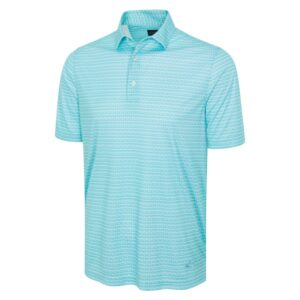 Greg Norman Microlux ML75 Stripe Polo - Sea Tint