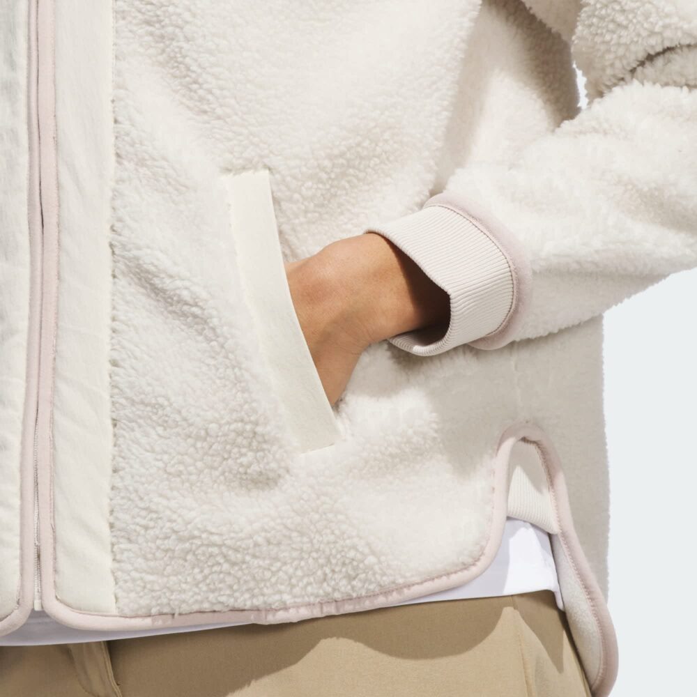 Adidas Women's Go-To Fleece Jacket - Alumina - Image 4