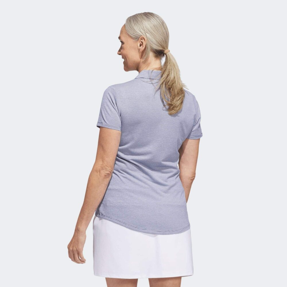 Adidas Women's Ottoman Short Sleeve Polo - Collegiate Navy - Image 3