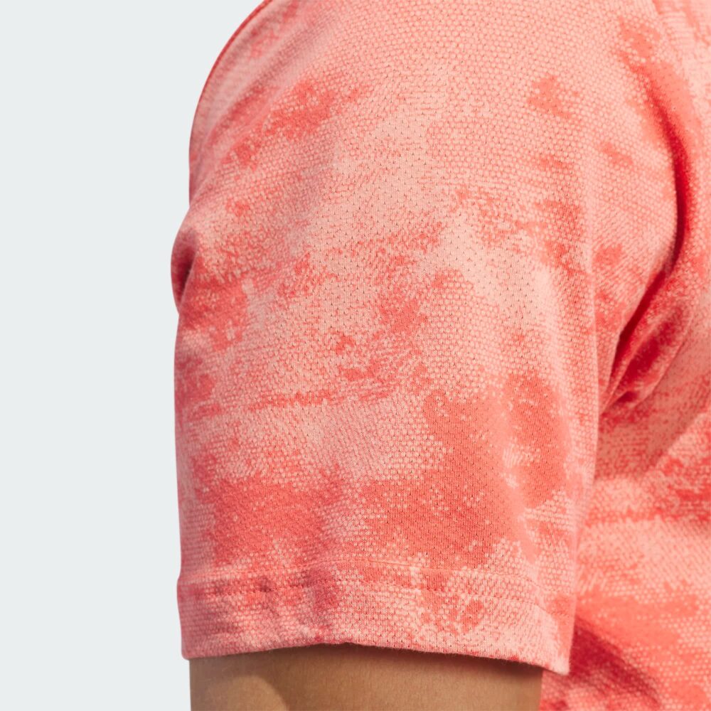 Adidas Go-To Print Polo - Preloved Scarlet - Image 8
