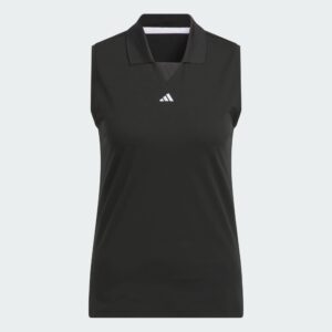 Adidas Women's Ultimate365 TwistKnit Sleeveless Polo - Black