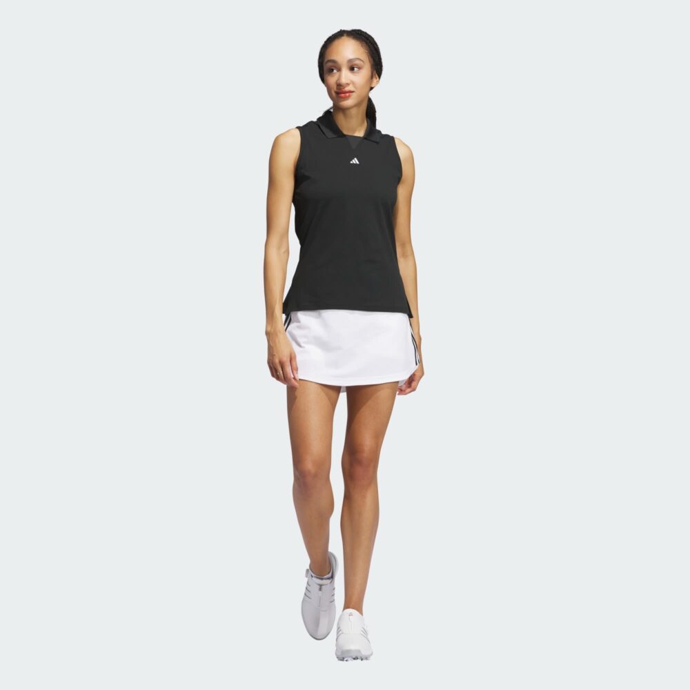 Adidas Women's Ultimate365 TwistKnit Sleeveless Polo - Black - Image 6