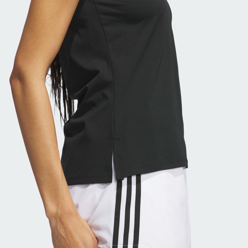 Adidas Women's Ultimate365 TwistKnit Sleeveless Polo - Black - Image 8