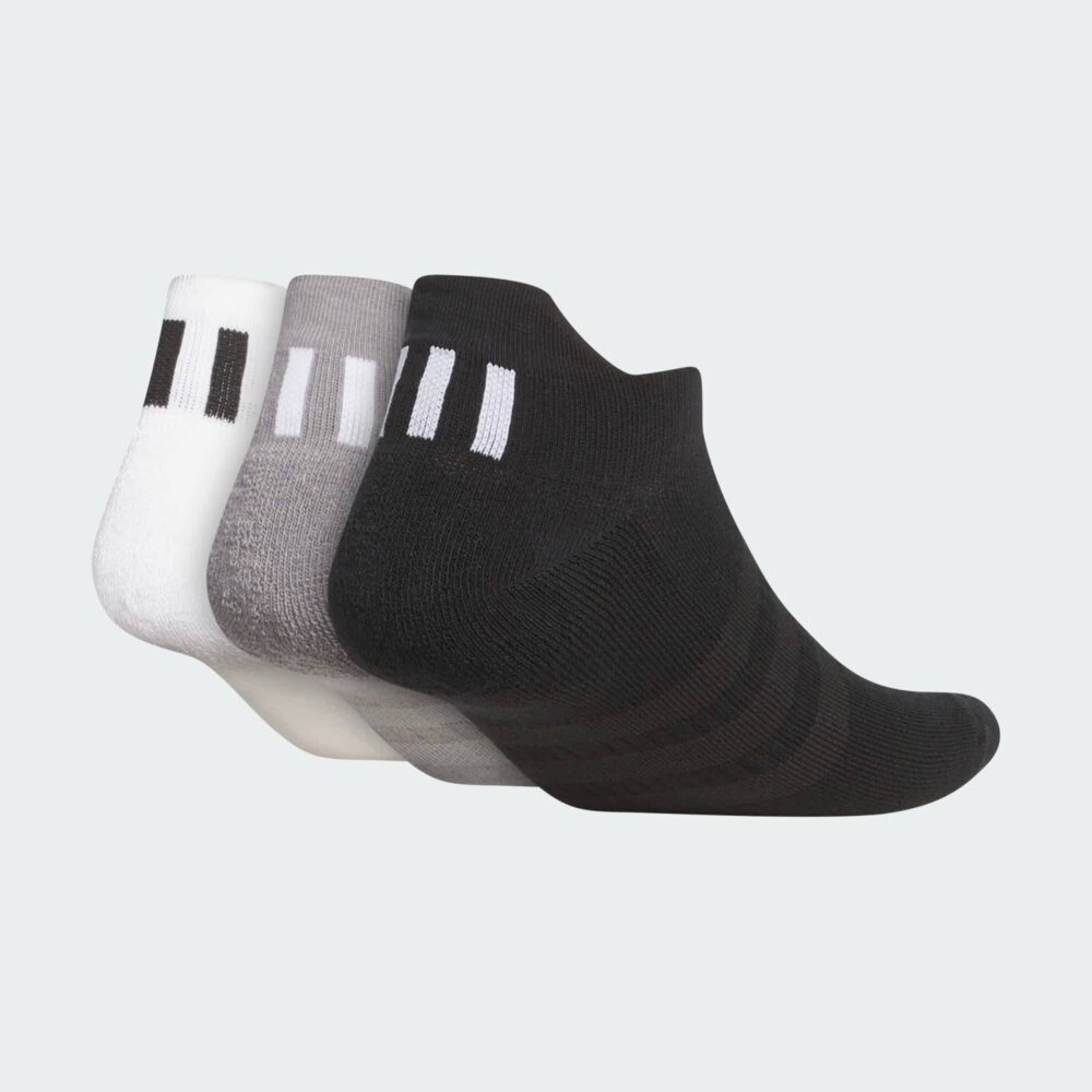 Adidas Golf Ankle Socks 3 Pack - White / Grey Three / Black - Image 2