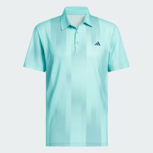 Adidas Ultimate365 Radiant Print Polo - Flash Aqua / Mint Ton