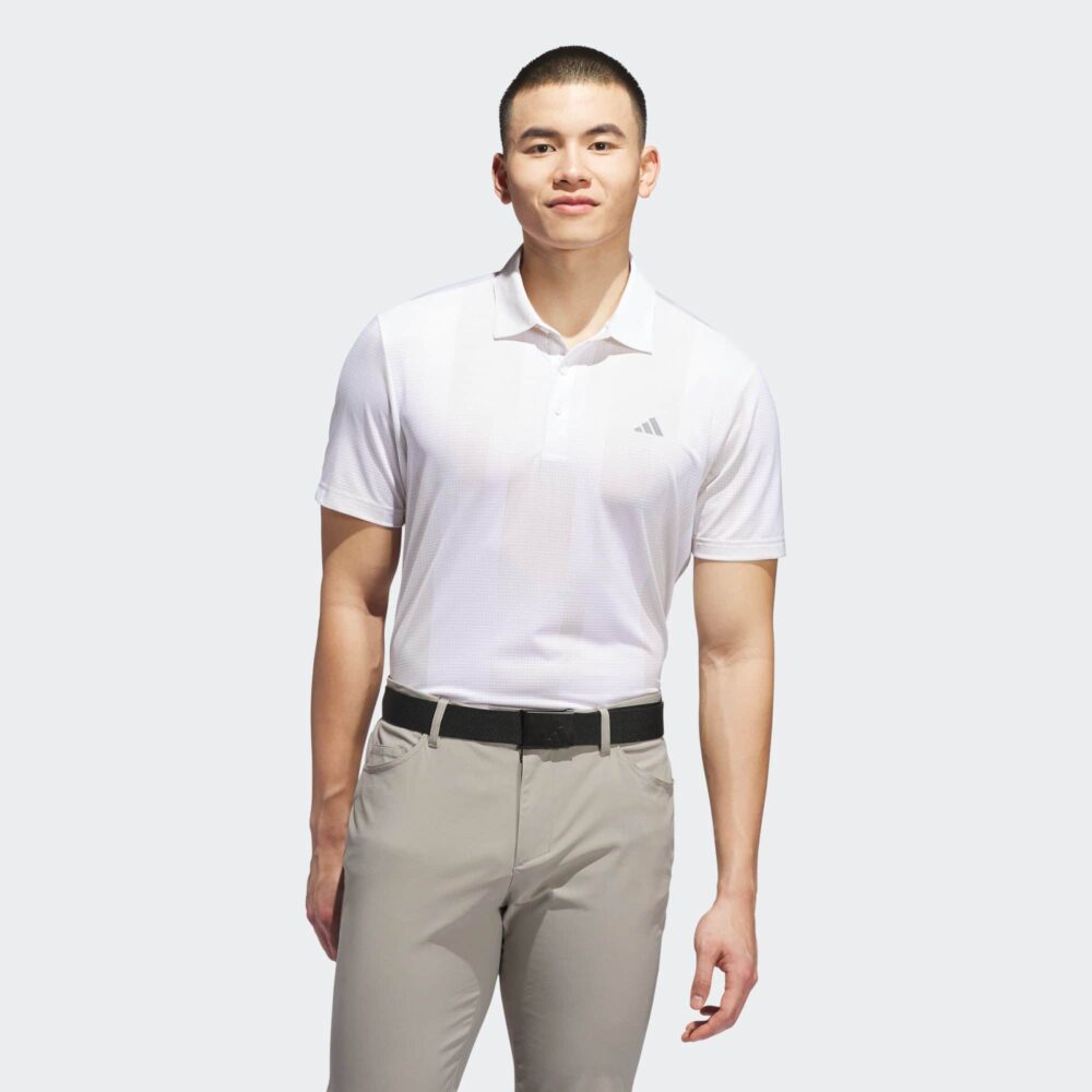 Adidas Ultimate365 Radiant Print Polo - White / Alumina - Image 2