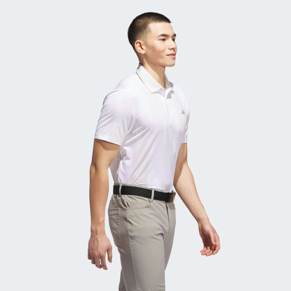 Adidas Ultimate365 Radiant Print Polo - White / Alumina - Image 4