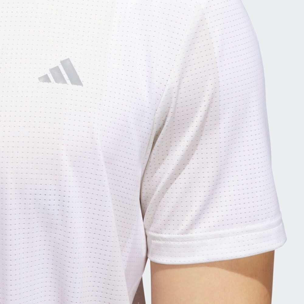 Adidas Ultimate365 Radiant Print Polo - White / Alumina - Image 5