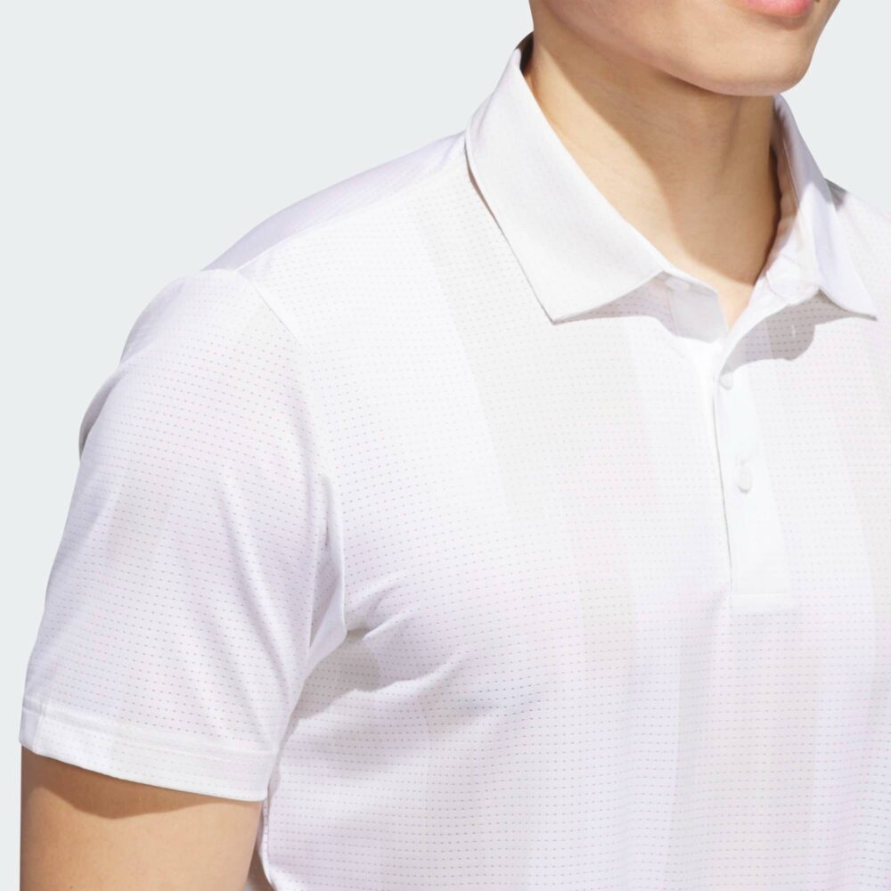 Adidas Ultimate365 Radiant Print Polo - White / Alumina - Image 6