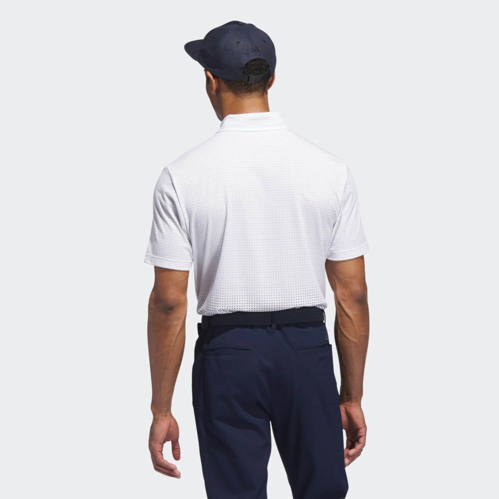 Adidas Go-To Rise Print Polo - White - Image 3