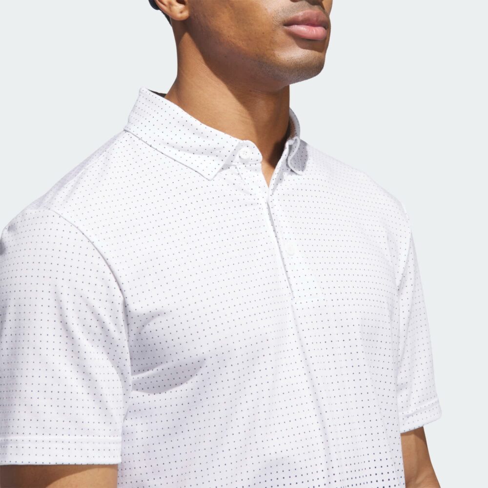Adidas Go-To Rise Print Polo - White - Image 7