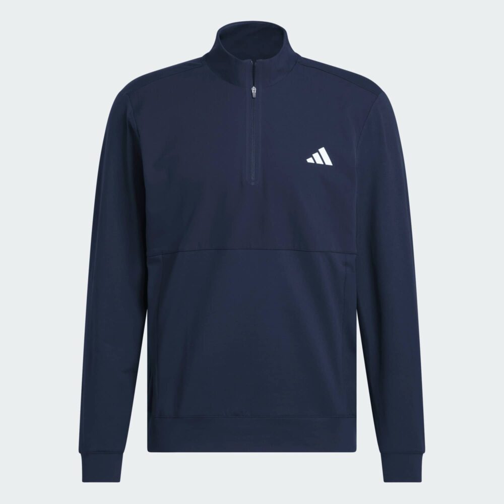 Adidas Ultimate365 Tour Quarter Zip Pullover - Collegiate Navy