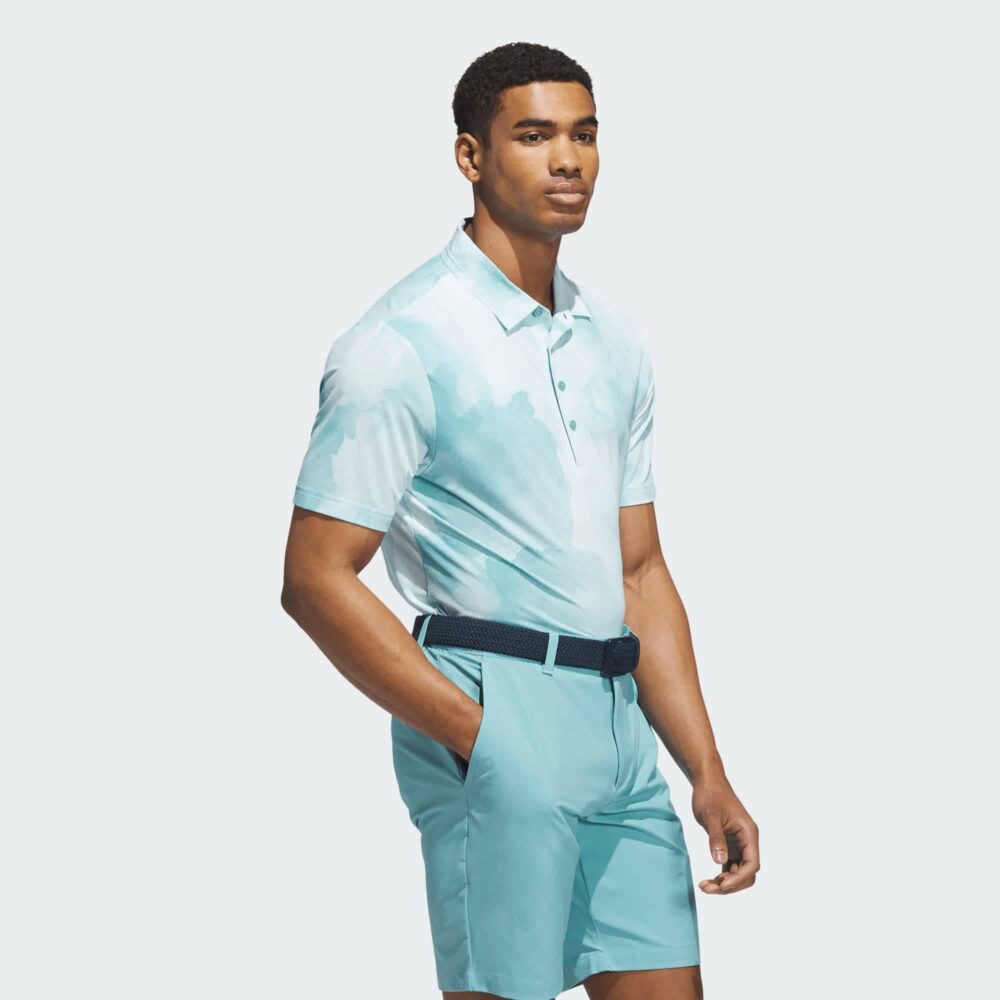 Adidas Ultimate365 Printed Cool Feeling Tour Polo - Mint Ton - Image 4