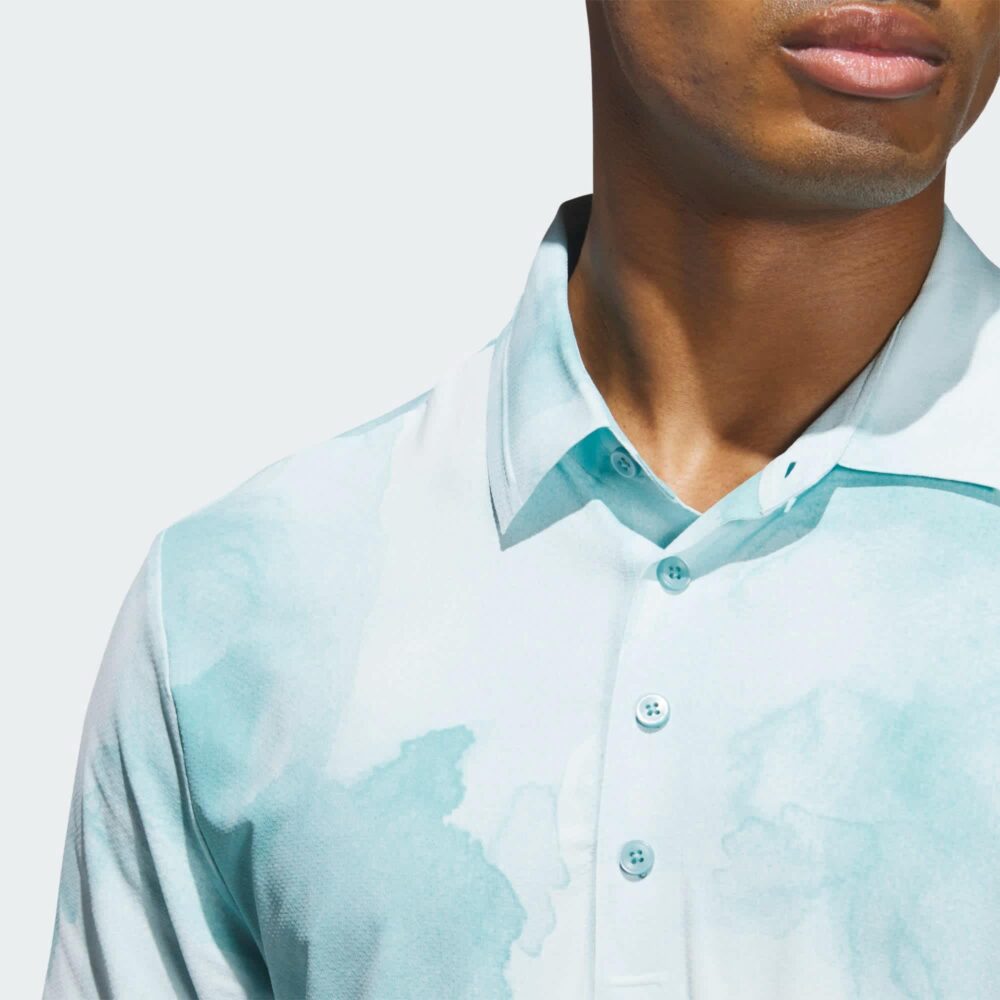 Adidas Ultimate365 Printed Cool Feeling Tour Polo - Mint Ton - Image 6