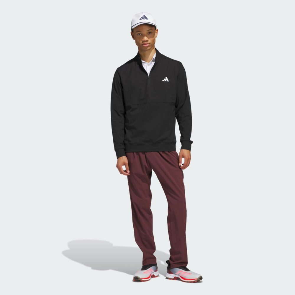 Adidas Ultimate365 Tour Quarter Zip Pullover - Black - Image 6