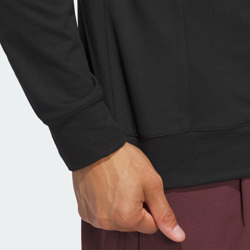 Adidas Ultimate365 Tour Quarter Zip Pullover - Black - Image 8
