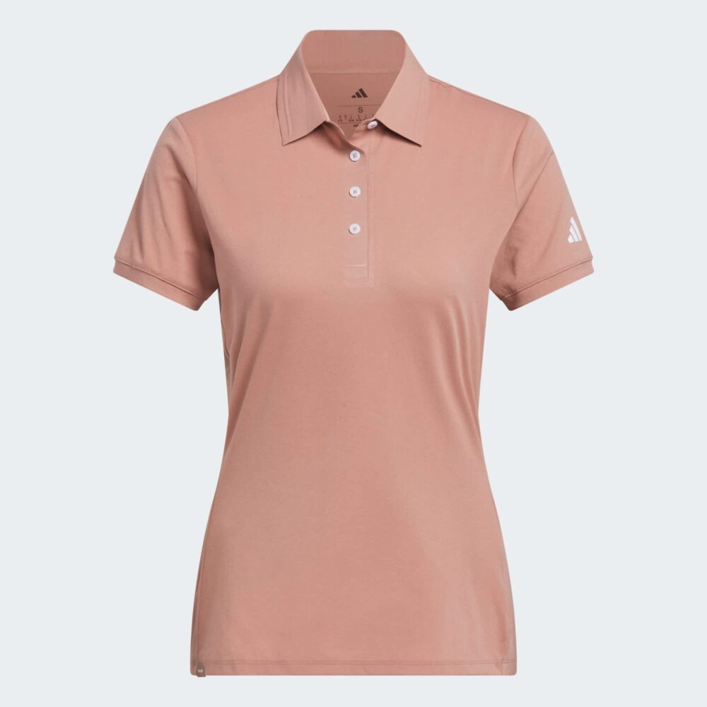 Adidas Women's Ultimate 365 Twistknit Short Sleeve Polo -  Warm Clay - Image 4