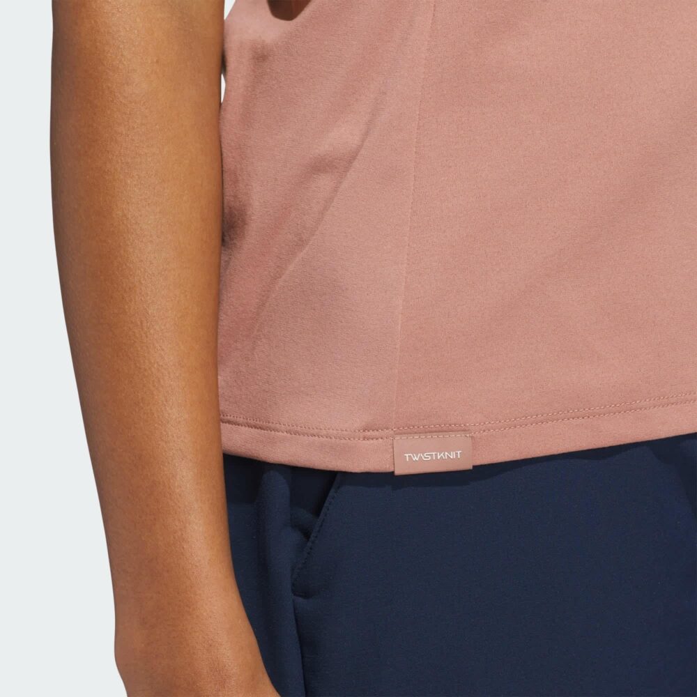 Adidas Women's Ultimate 365 Twistknit Short Sleeve Polo -  Warm Clay - Image 6