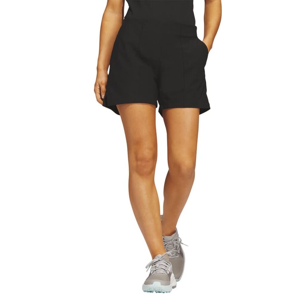 Adidas Women's Pintuck Pull On Shorts - Black - Image 3