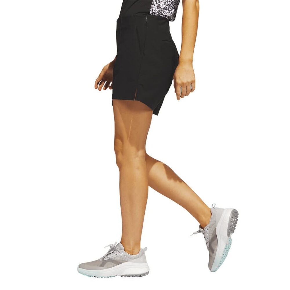 Adidas Women's Pintuck Pull On Shorts - Black - Image 4