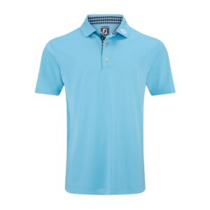 FootJoy 24 Stretch Pique Trim Athletic Shirt - Blue Sky