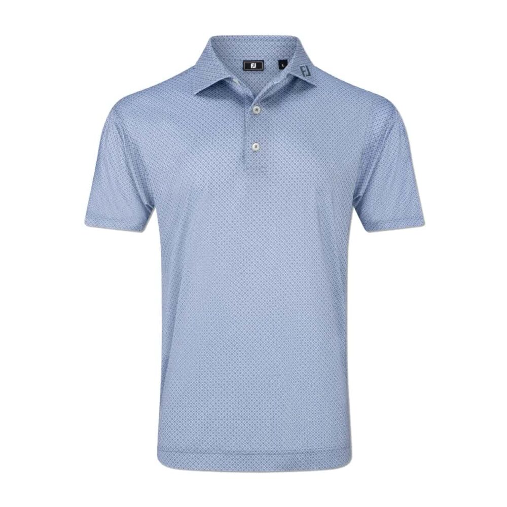 Footjoy 25 Loop Print Polo - White / Flint