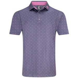 Footjoy 25 Flying Wasp Polo - Purple Dusk / Black / Pink