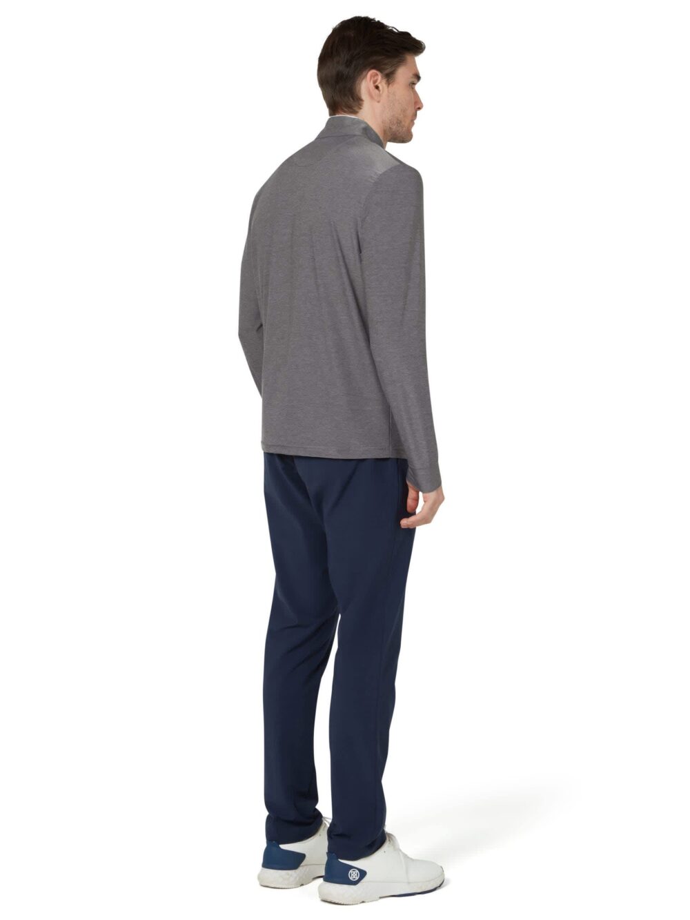Original Penguin Performance Earl 1/4 Zip Pullover - Quiet Shade Heather - Image 4