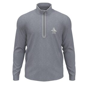 Original Penguin Performance Earl 1/4 Zip Pullover - Quiet Shade Heather