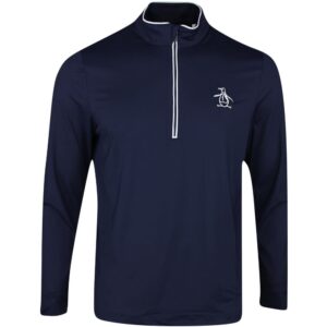 Original Penguin Performance Earl 1/4 Zip Jumper - Black Iris