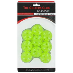 Brand Fusion Practice Air Balls 9 Pack - Yellow
