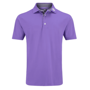 FootJoy 24 Stretch Pique Trim Athletic Shirt - Thistle