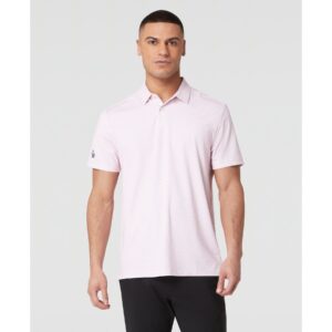 Original Penguin Retro Geo Print Polo - Charm Pink
