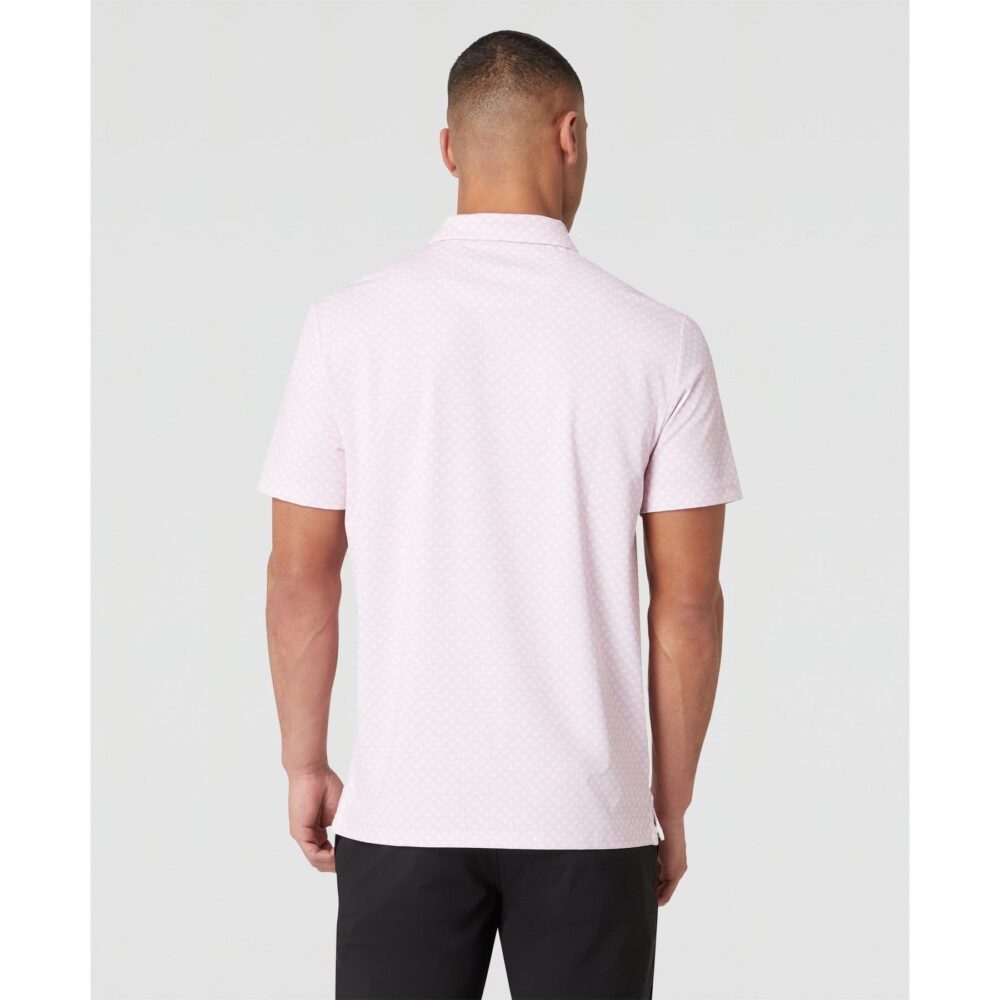 Original Penguin Retro Geo Print Polo - Charm Pink - Image 2