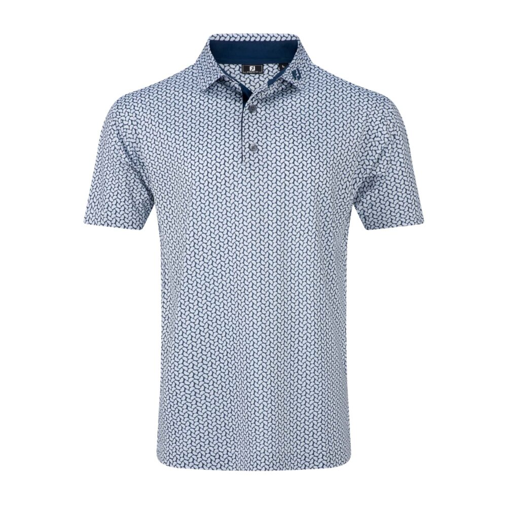 Footjoy 25 Citrus Print Polo - White / Navy